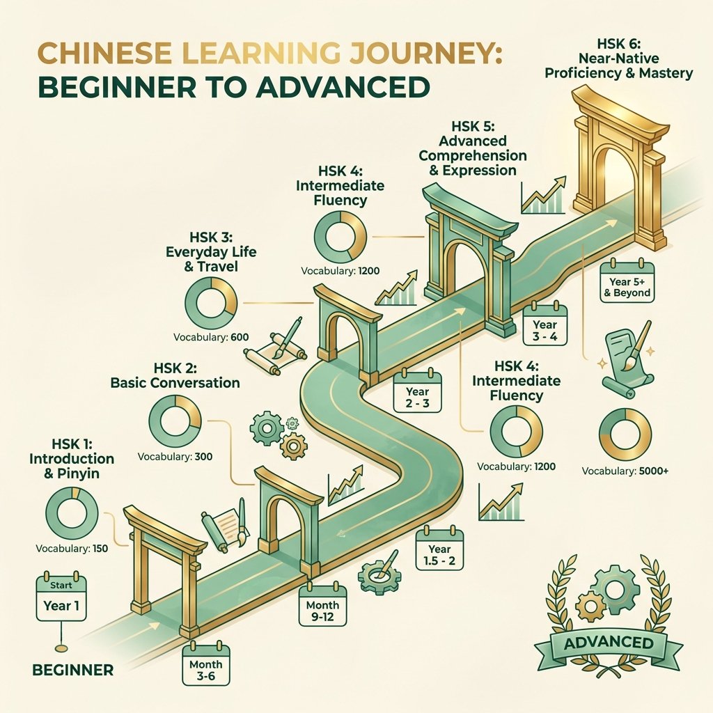 Chinese Learning Timeline